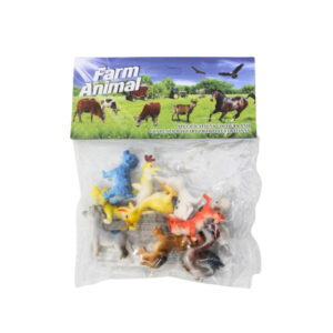 Pacote c/ 10 animais brinquedo fazenda ref BA12925 New Goods