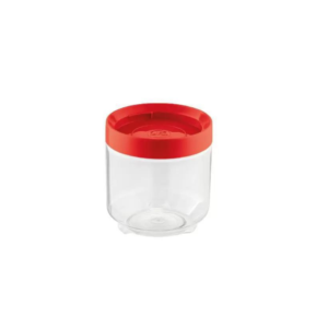Pote 600ml organizador conecta c/ tampa vermelho ref 402-vm UZ.