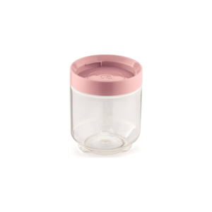 Pote 600ml organizador conecta c/ tampa rosa ref 402-ros UZ.