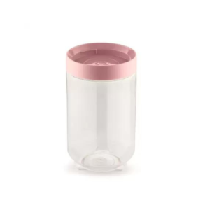 Pote 900ml organizador conecta c/ tampa rosa ref 403-ros UZ.