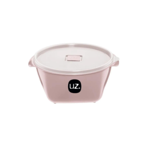 Pote 2,0 lts redondo premium c/ tampa rosa ref 204-ros UZ.