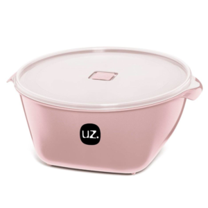 Produto Pote 6,0 lts redondo premium c/ tampa rosa ref 202-ros UZ.