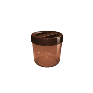 Pote 850 ml organizador red tampa rosca marrom 466 Injetemp