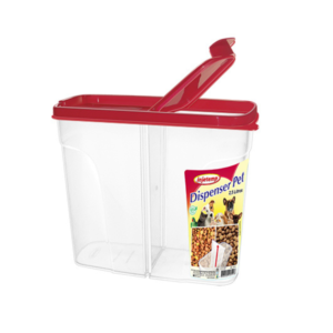 Pote 2,5 lts c/ dividorias plastico com tampa ref 5950 Injetemp