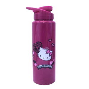 Garrafa 750 ml squeeze rosa charmy coracao ref 1022 Bandeirante