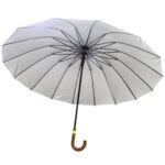 Guarda chuva 16 vareta cabo madeira ref k7501 Koruja Azul