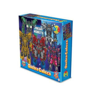 Quebra cabeca 200 pcs mega robots ref 1069 GGBplast