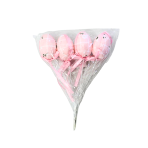 Kit c/ 04 ovinhos pascoa 21x4cm decorativo ref pas0056 Multiart