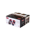 Jogo c/ 04 xicaras 90ml ceramica bicolor sem pires 12263 Wellmix