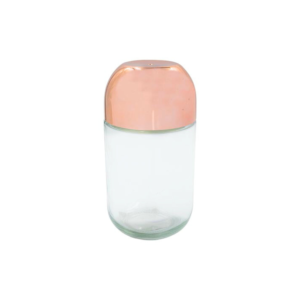 Pote 600ml vidro tampa rosca plastico cobre ca3425 Cim Companhia