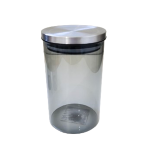 Pote 1,0 lt vidro fume hermetico tampa metal ca5530 Cim Companhia