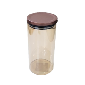 Pote 1,4lts vidro dourado hermetico tpa rose ca5532 Cim Companhia