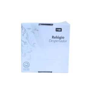 Relogio despertador 13x13x5cm ref 8731 FWB