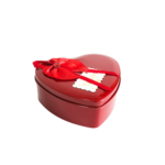Caixa coracao metal p/pesente c/ ursinho e rosas ref 4677 Amigold