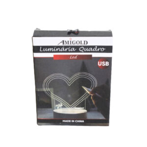 Luminaria 15x12cm led quadro ref 5516 Amigold