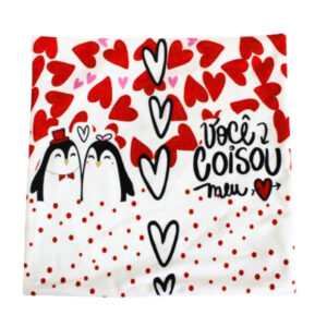 Capa de almofada 43x43cm voce coisou meu coracao 5539 Amigold