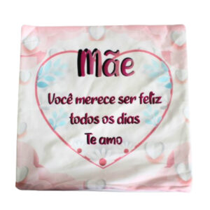 Capa de almofada 43x43cm eu te amo mae ref 5543 Amigold
