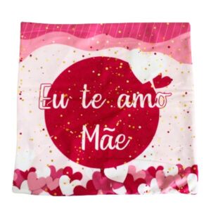 Capa de almofada 43x43cm eu te amo mae ref 5543 Amigold