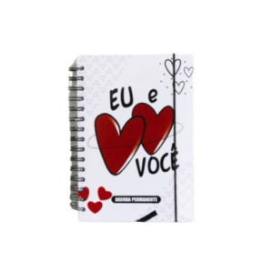 Agenda 160 folhas capa dura 21x14,5cm ref 5552 Amigold