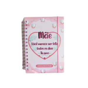 Agenda 160 folhas capa dura 21x14,5cm mae ref 5553 Amigold