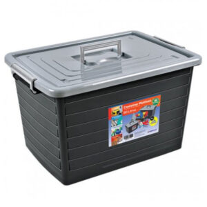 Container organizador 50 lts preto ref 25167pi Toyplast