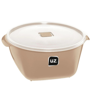 Produto Pote 6,0 lts redondo premium c/ tampa capuccino ref 202-cap UZ.