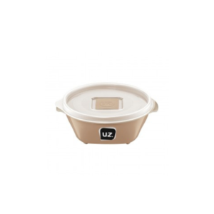 Pote 800ml redondo premium c/ tampa capuccino ref 206-cap UZ.