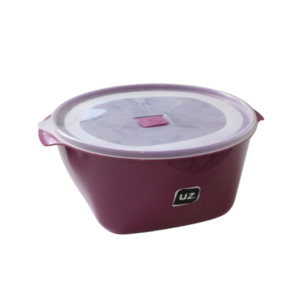 Pote 4,0 lts redondo premium c/ tampa magenta ref 203-mag UZ.