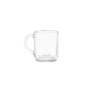 Caneca 250 ml mug vidro transparente ref m1021 Engels
