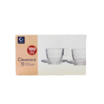 Jogo c/ 06 xicaras 100ml cafe espresso vidro c/pires 122gb Engels