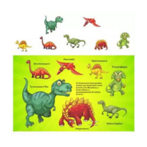 Jogo c/ 07 pcs pe encaixe dinossauros ref 4008 Conecta