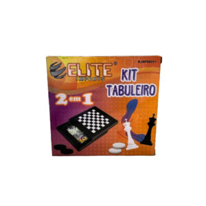 Jogo de xadrez 14,5x14,5cm plastico ref rja00251 Elite