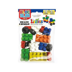 Brinquedo pecas de montar c/ 16 un ref 8014 Marluce Gomes