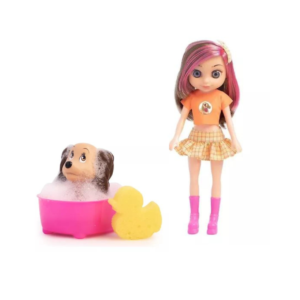 Boneca juju pet c/ cachorrinho ref 2409 Anjo Brinquedos