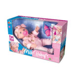Boneca mik babys faz xixi c/ acessorios ref 616 Milk