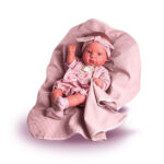Boneca bebe beautiful c/ mantinha reborn premium ref 620 Milk