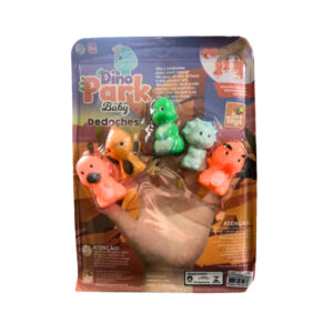 Brinquedo colecao dedoches dinopark baby ref 297 Rotobrinq