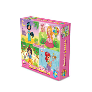 Quebra cabeca 4 em 1 princesas ref 1062 GGBplast