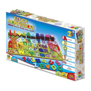 Jogo educa montessori 94 pcs ref 1073 GGBplast