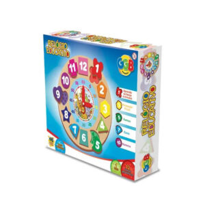 Brinquedo relogio educativo numeros e formas ref 1077 GGBplast