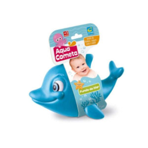 Brinquedo emborrachado golfinho azul ref 232 Cometa Brinquedos
