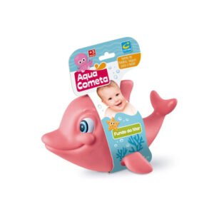 Brinquedo emborrachado golfinho rosa ref 231 Cometa Brinquedos
