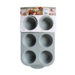 Forma silicone 29,5x18CM p/06 cupcakes 1569 Oeste Importadora
