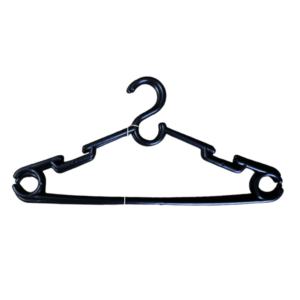 Kit c/ 03 cabides preto grosso plastico ref 05 Onilce Langplast