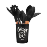 Kit c/ 12 utensilios silicone cozinha ref 1106 Oeste Importadora