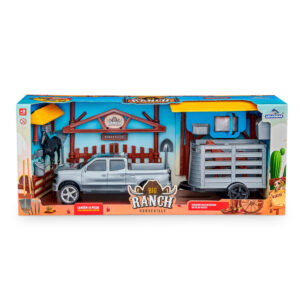 Brinquedo pick up ranch horseville c/ 35 pcs montar 262 Adijomar