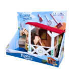 Brinquedo ranch estabulo c/ cavalo ref 965 Adijomar