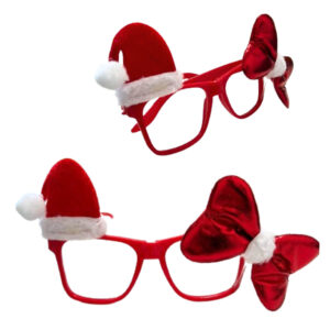 Enfeite decorativo de natal oculos vermelho ref ly513 Multiart