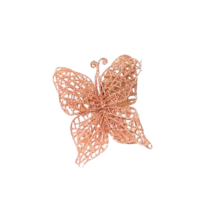 Produto Enfeite decorativo de natal borboleta 10cm cobre flb32c Multiart