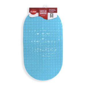 Tapete banheiro 69x37cm pvc  oval c/ ventosa color ck2266 Clink